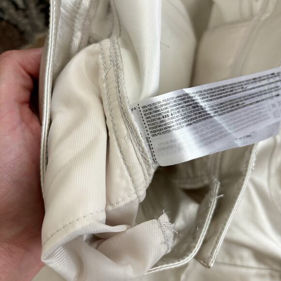 Mango Faux Leather Straight Leg Pants - Picture 4 of 6